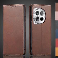 Magnetic attraction Leather Case for Oneplus 12 1+ One Plus 12 Holster Flip Cover Case Wallet Phone Bags Fundas Coque