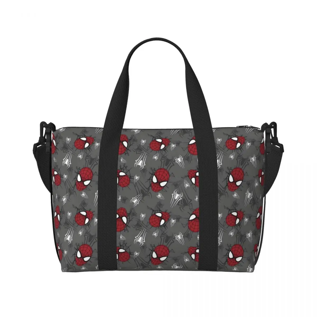

Сумка-тоут для покупок с изображением Человека-паука на заказ, женская большая вместительная сумка для супергероя, аниме, пляжные дорожные сумки для спортзала