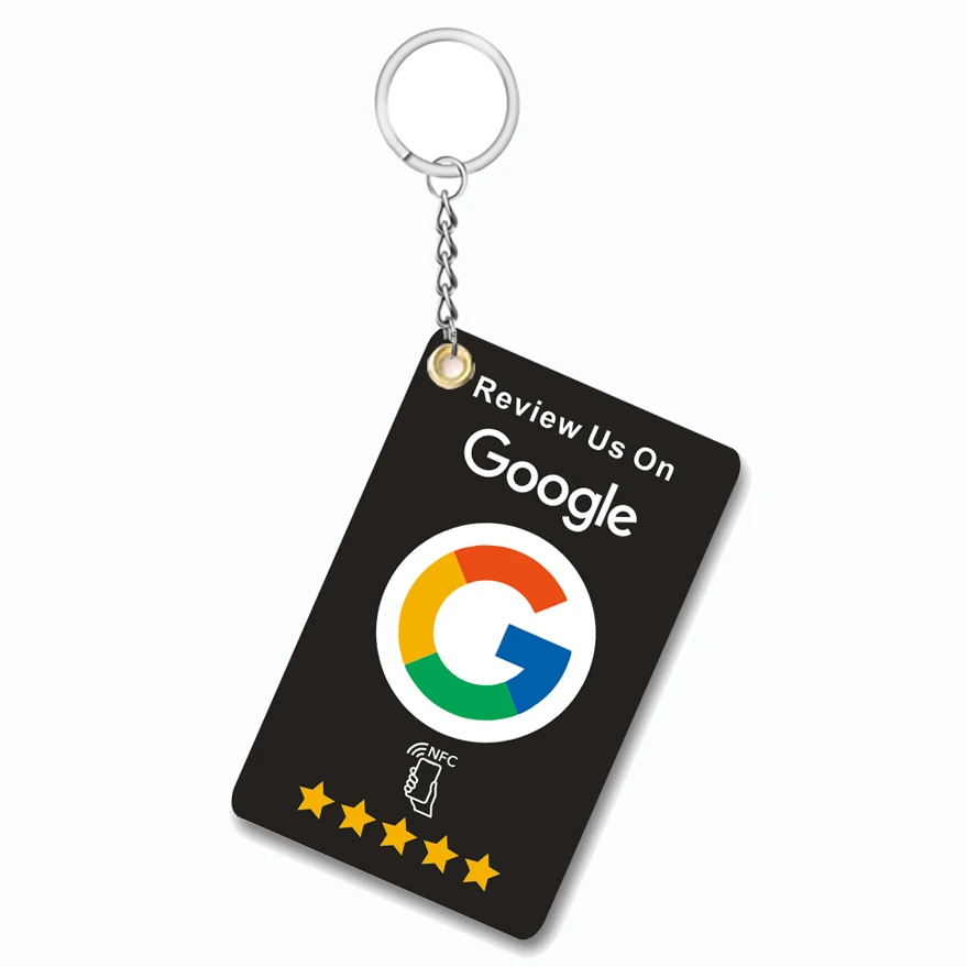 Instagram NFC Cards with Metal Key Chain Key Ring for Google Reviews