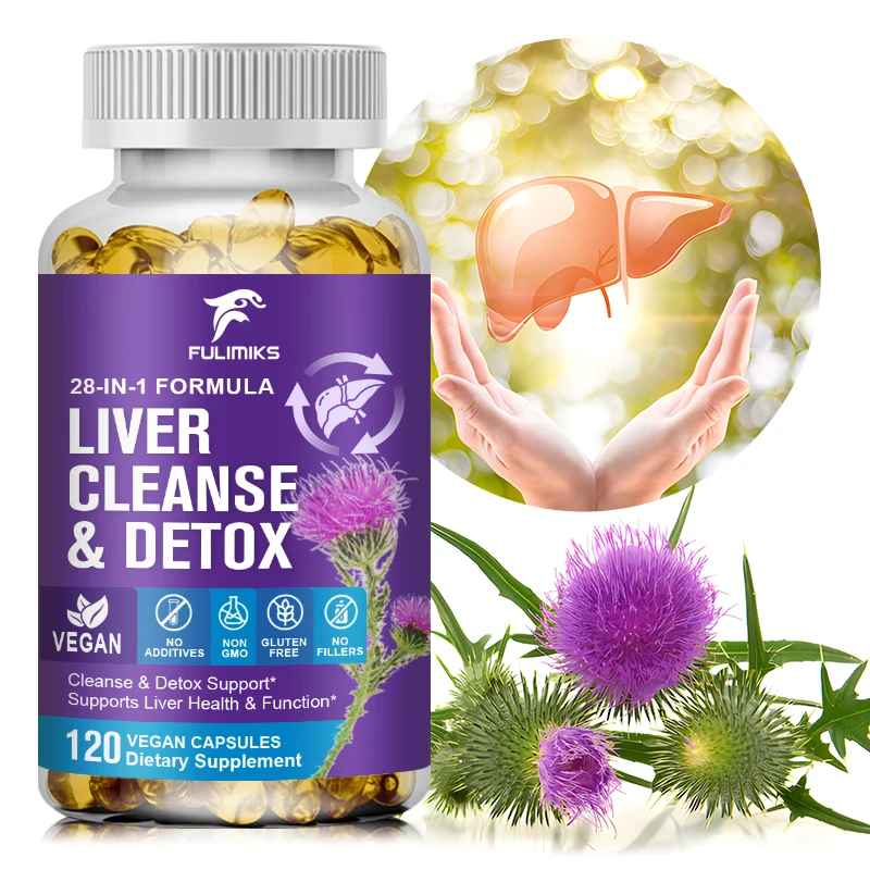 28-in-1 Liver Cleanse with Milk Thistle, Artichoke & Apple Cider Vinegar -Liver Cleanse Detox&Repair Heath Formula Liver Support