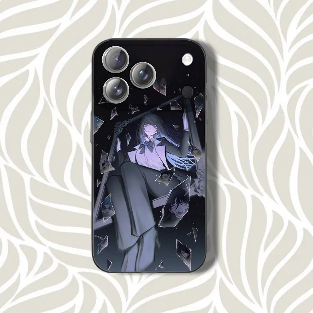 شعبية A-Ado Kyogen U-Uta آيفون 17,12,11,14,13,15,16,Plus,Air,Pro,Max,E,Mini ل Magsafe المغناطيسي متجمد رمادي جراب هاتف