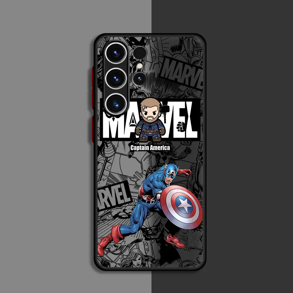 Soft TPU Case for Samsung Galaxy S10 Plus S24 Plus S21 S9 S23 FE S20 FE S23 Ultra S22 S21 Plus Cover Marvel Iron Spider Man