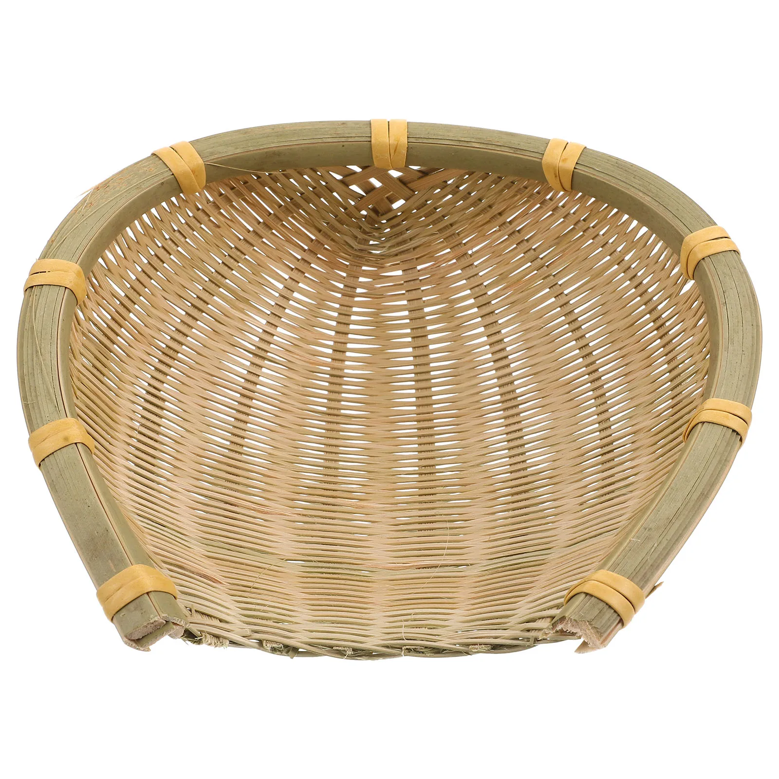 

Bamboo Woven Storage Basket H made Bread Food Holding Shelf ganizer Kitchen Pantry Container Household Decorative