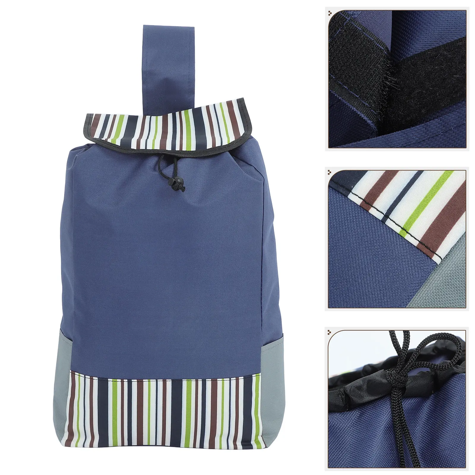 ポータブル折りたたみ食料品トロリーバッグ大型防水オックスフォード布ショッピングバッグロール可能な折りたたみトートバッグ