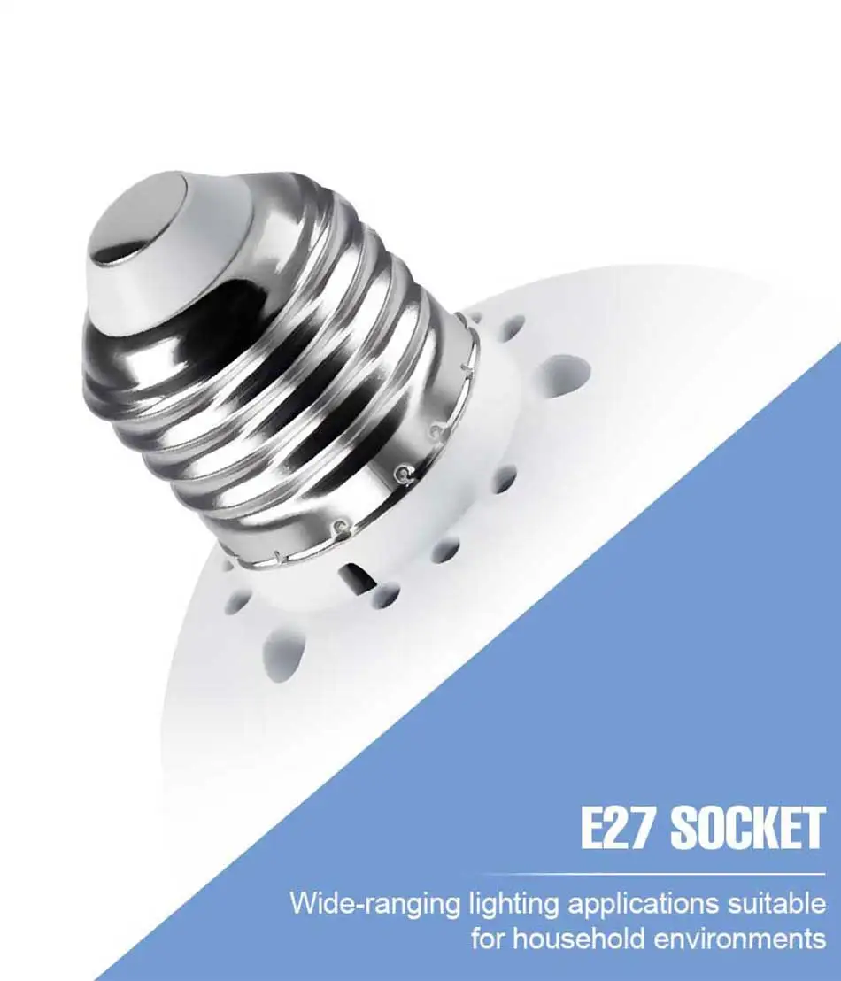 20W LED Ceiling Fan Lamp E27/E26 Light Bulb Chandeliers 3Speed Wind Speed Adjustment Dimmable Timer Portable Small Fan AC86-265V