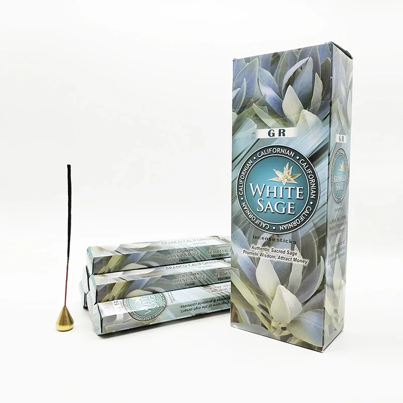 Y One Big Box White Sage Inidan Stick Incense Stick Office Yoga Refreshing Room Fragrance Wholesale Lots Bulk Incense Home Decor