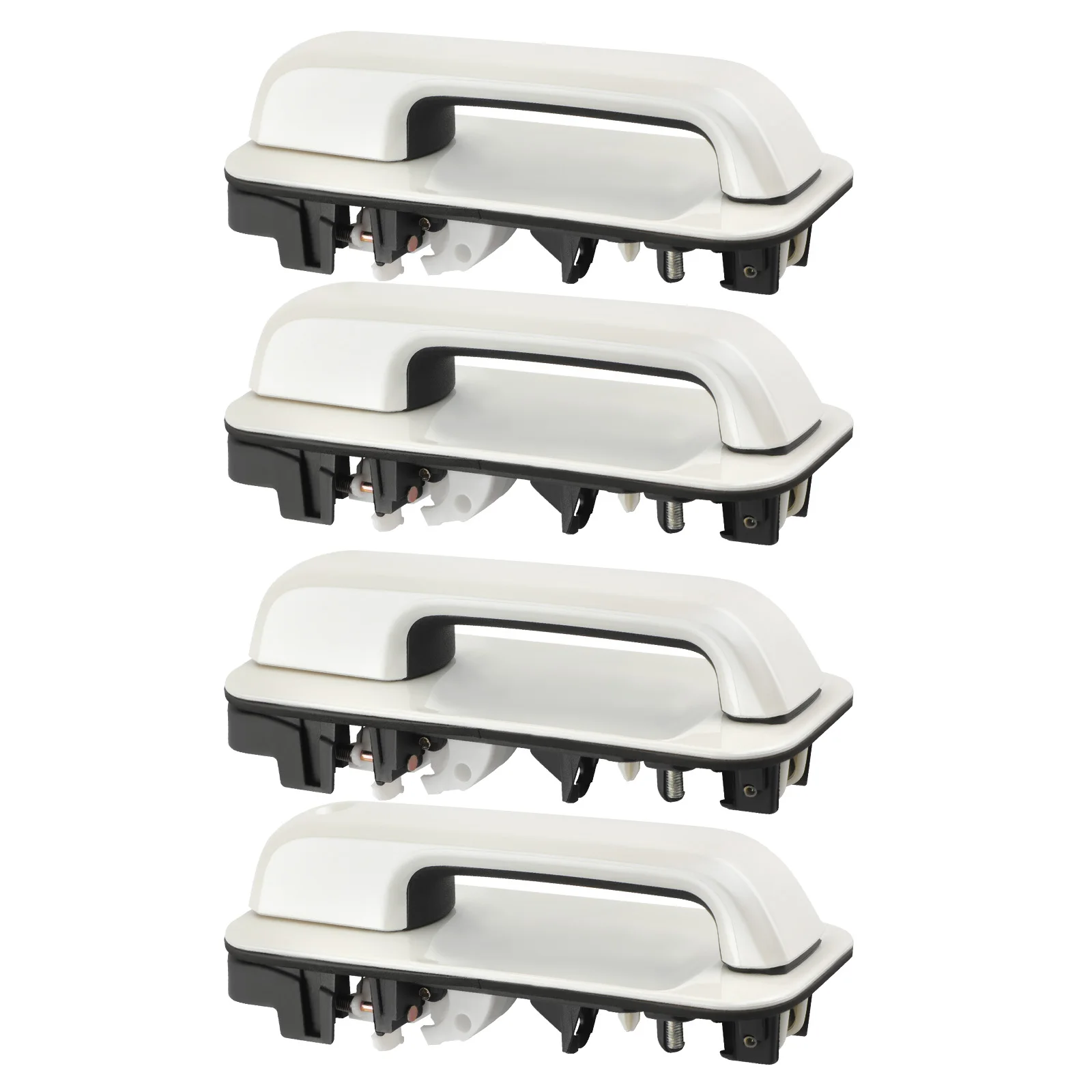 Pearl White Door Handle Set Front & Rear for Ford F150 Pick-up FL3Z1522405AA  JC3Z2522405AC FL3Z1626605CEPTM FL3Z1626605CAPTM