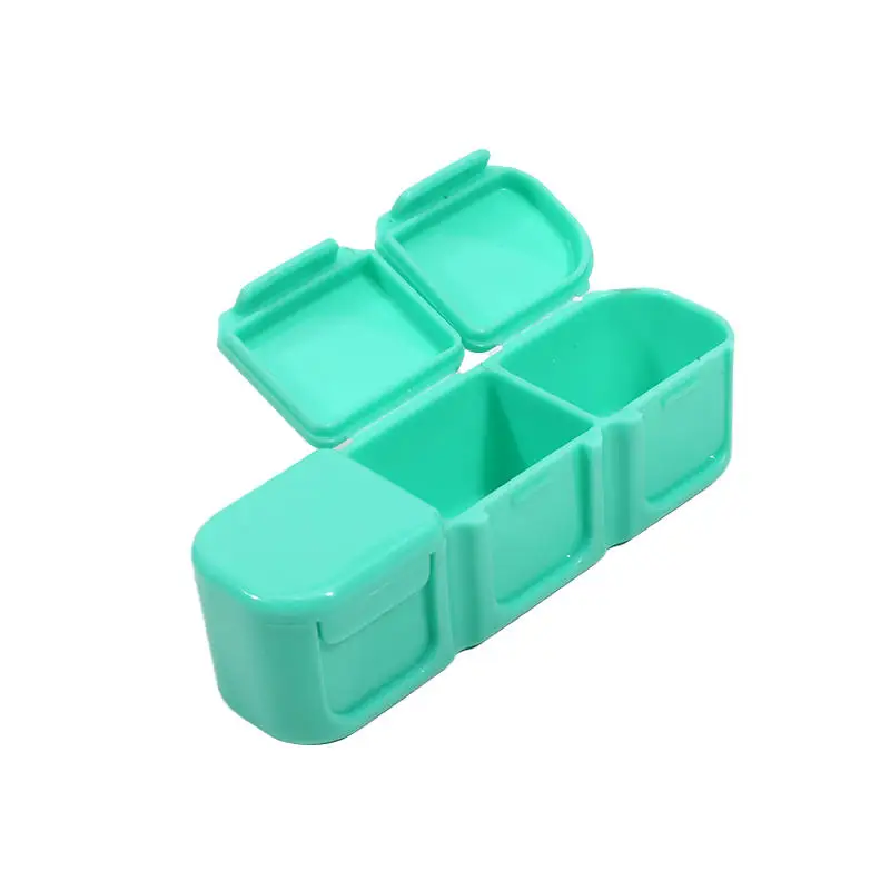 

Pill Box Mini Case 3 Grids Tablet Pill Organizer Dispenser Travel Tablet Holder Container Medicine Drug Storage Boxes