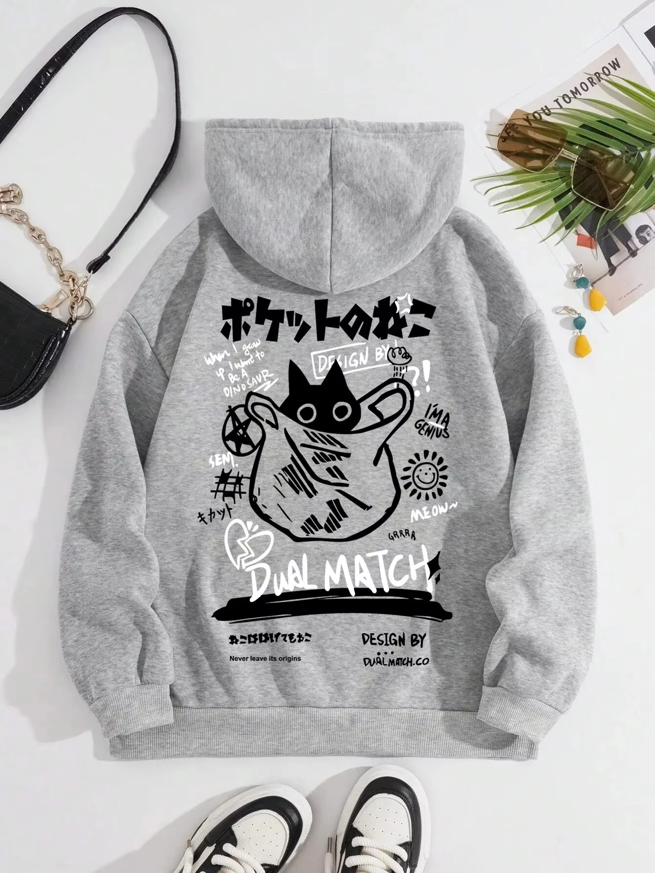 هودي رياضي كاجوال بتصميم كرتون - مراجعة Street Fashion Of Japan وسعره