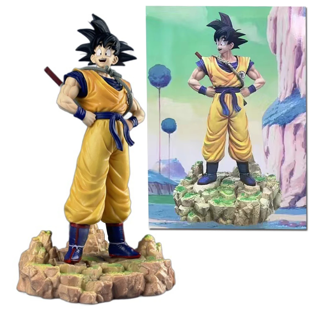 

Dragon Ball Dream Sun Goku Somersault Cloud Super Saiyan Standing Collection Figures Statue Anime Peripheral Model Ornaments Toy