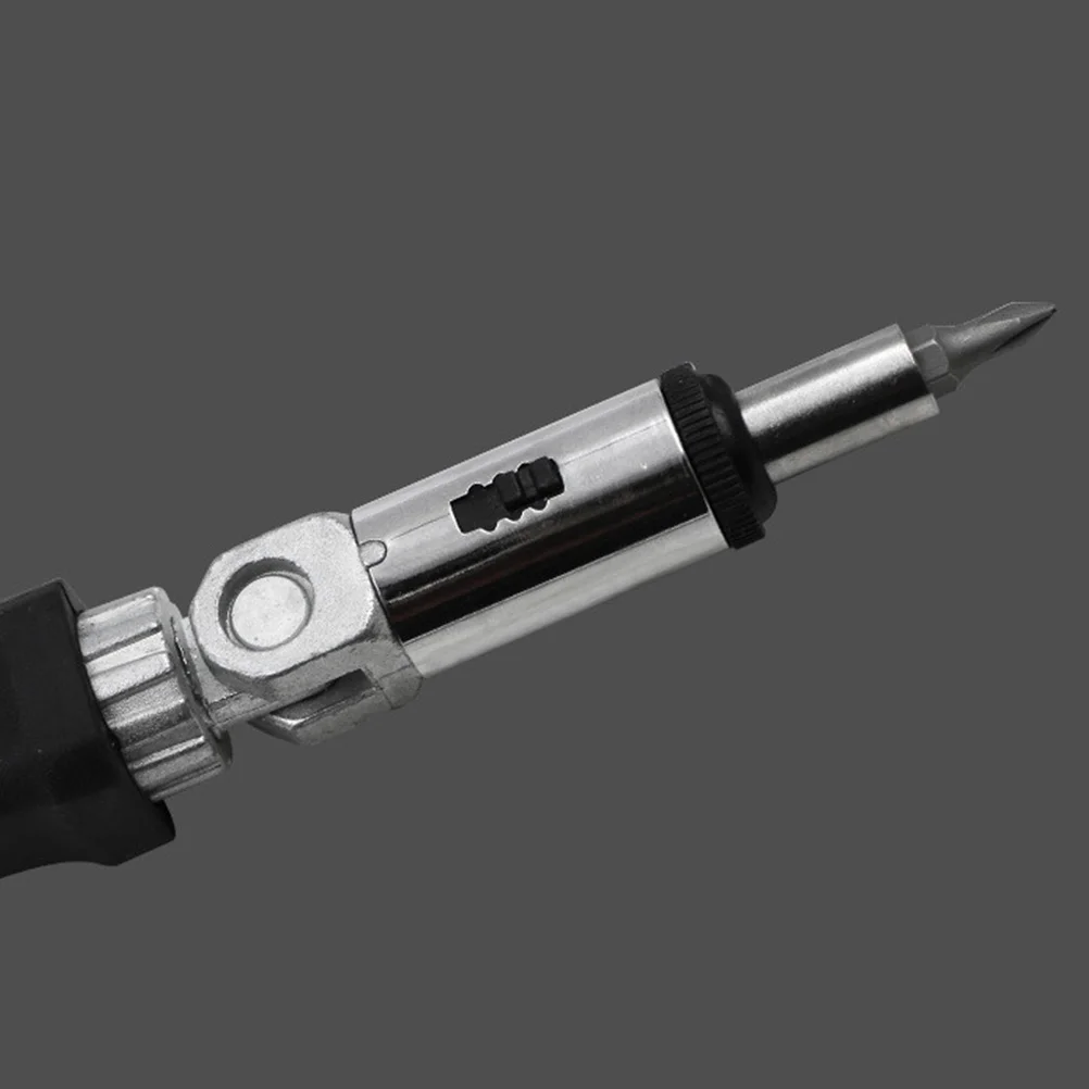 

2pcs 1/4" 6.35Mm Anti Hex Screwdriver Bits Set Handle 0-180° Adjustable Bit Holder For Electric Hand Drill Manual