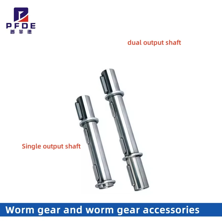 Worm Reducer NMRV050 Single Output Shaft, Dual Output Shaft Worm Gearbox Speed Reducer for NEMA23 NEMA42 Motor