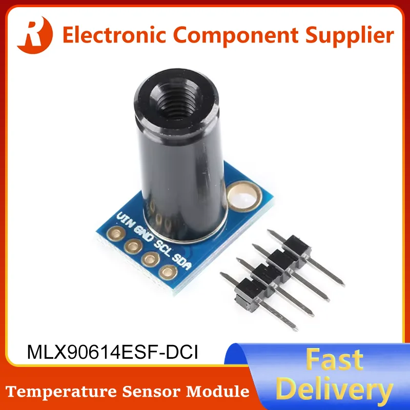 GY-906 MLX90614 MLX90614ESF-DCI Sensor Module GY-906-DCI High Precision Infrared Temperature Measurement Board IIC PWM 3.3-5V