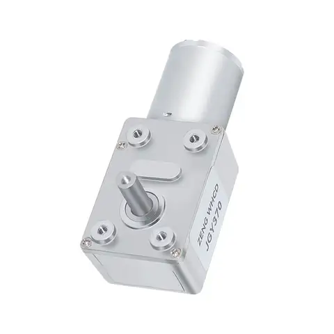JGY370 Mikro-snäckväxelreduktions-DC-motor med enkel kort utgående axel, 6 mm D-axel, 6V~24V med självlåsande metallväxelmotor 10 best sales växelmotor - №2
