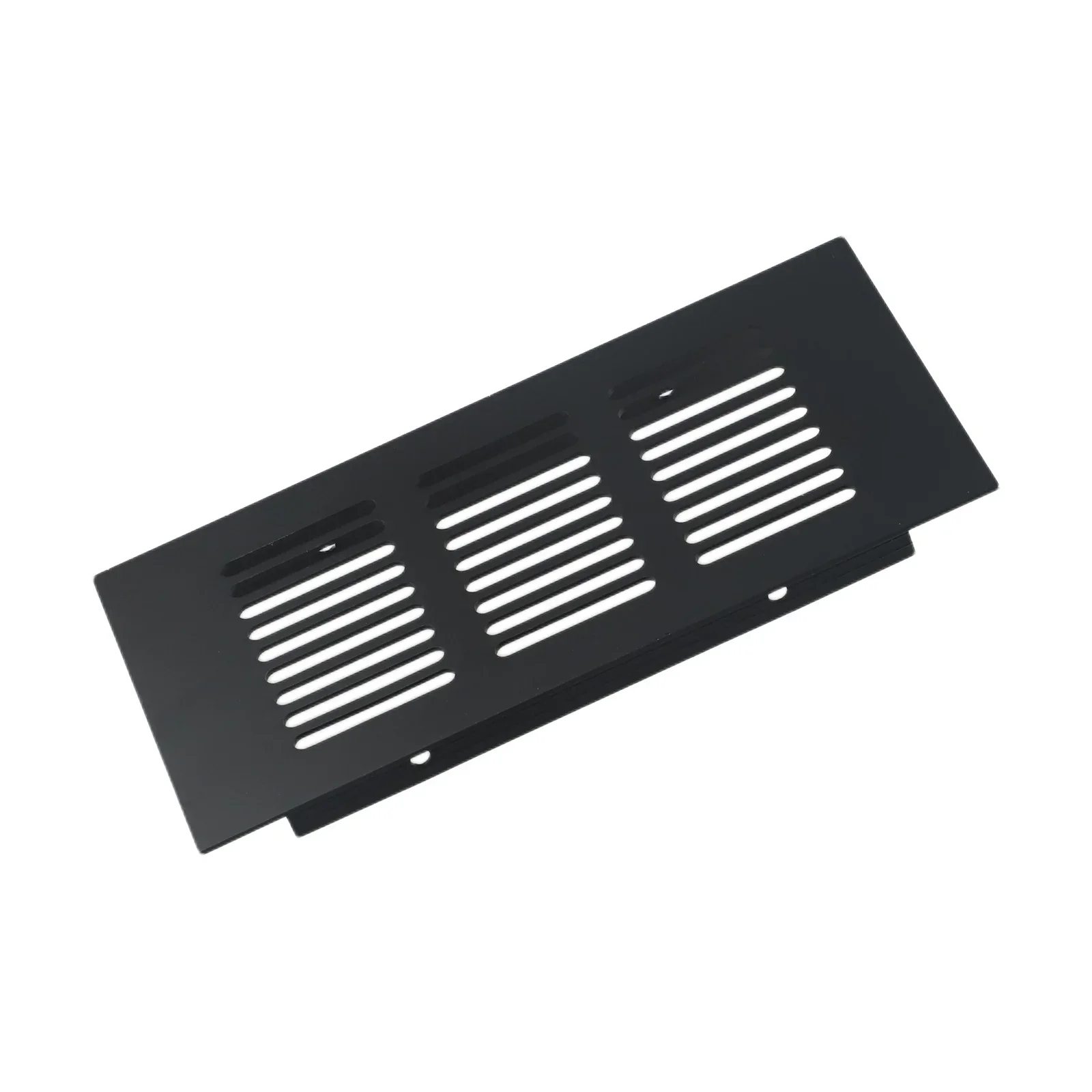 1pc Aluminum Alloy Vent Ventilation Grille Cover Black Rectangular Air For Cabinet/Wardrobe/Cupboard Home Improvement Accessory