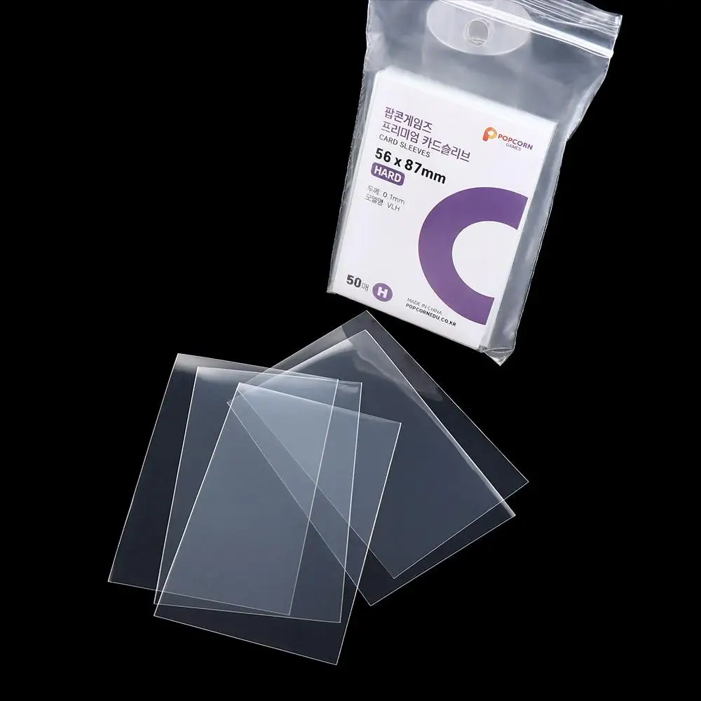 Acid Free Korea Card Sleeves Cpp Ultra-thin Film Card Set Wear-resistant Anti-scratch Hard Photocard Holder