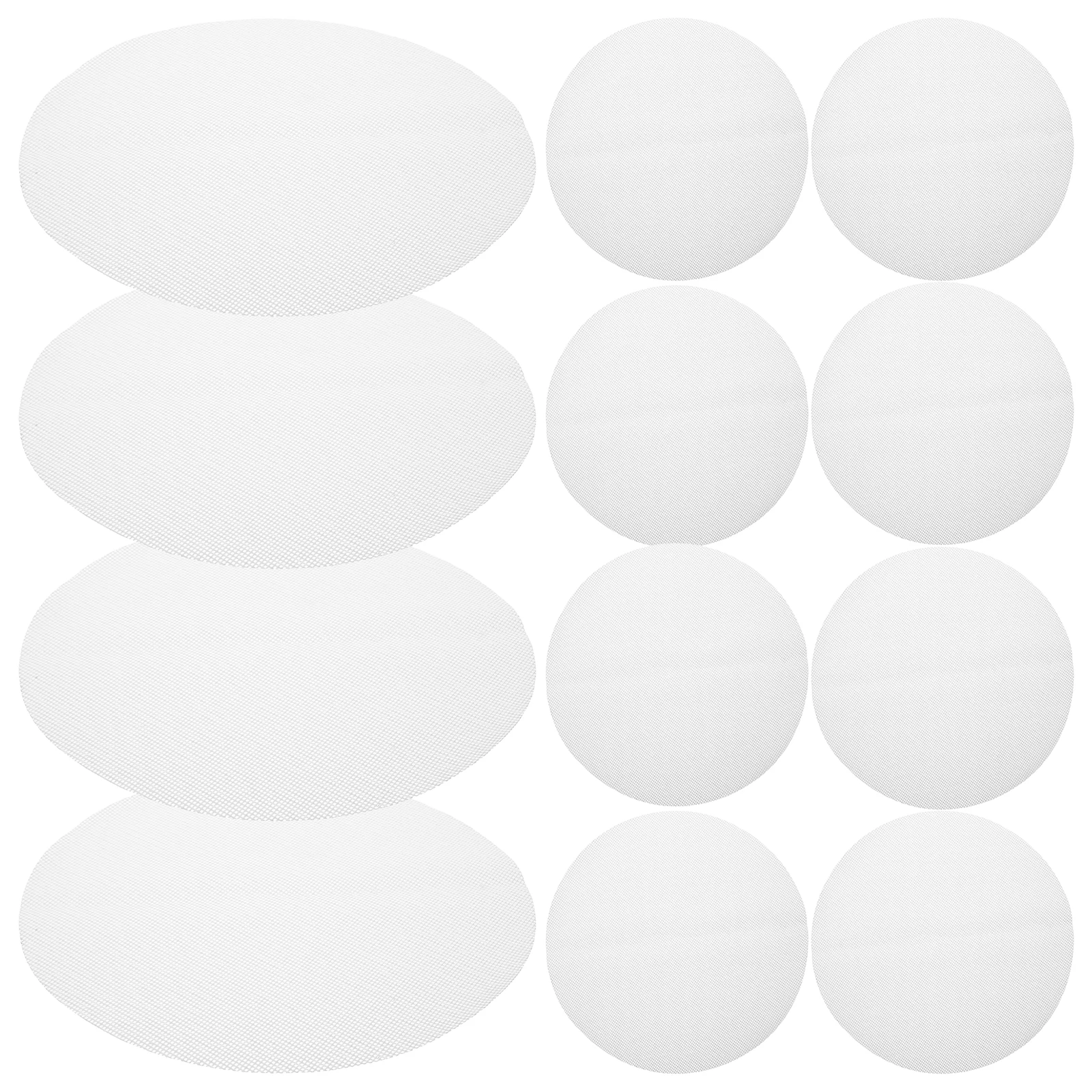 

12 Pcs Steamer Mat Bun Liner Pastry Silicone Round Food Grade Cooking Bakeware Air Fryer Pad Dehydrator Mats Cooktop