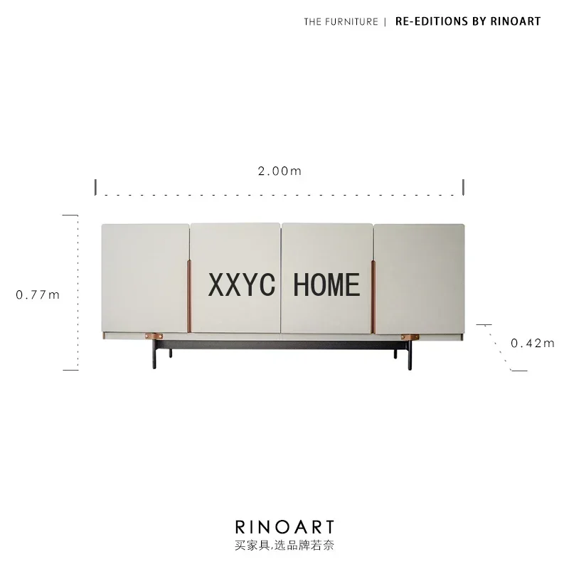 

Light Luxury Sideboard Storage Cabinet Modern Simple Hallway Locker Design