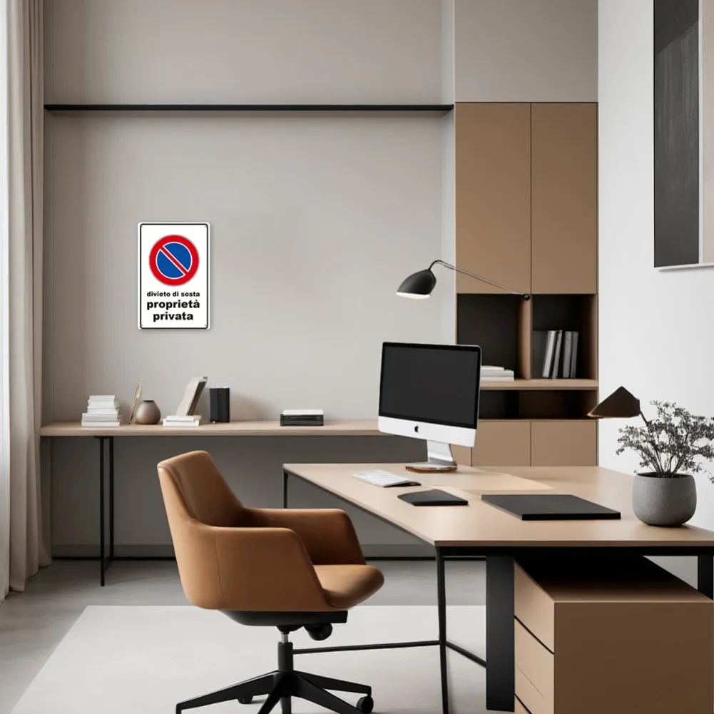 لافتة حديدية ثنائية الأبعاد "بدون مواقف السيارات الخاصة" - قطعة واحدة من لوحة ديكور مستطيلة، ديكور جداري للمنزل والمقهى #5