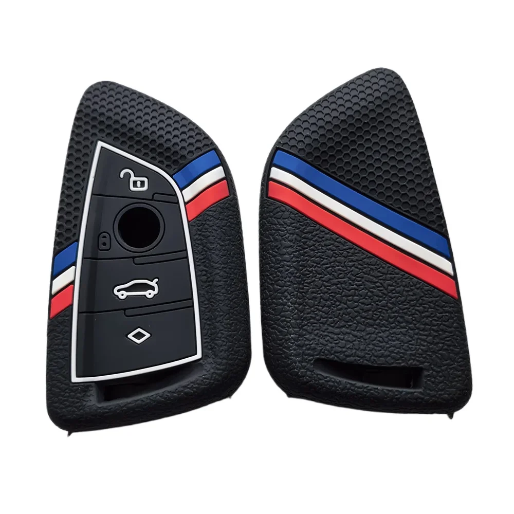 

New Silicone Remote Car Key Cover Keychain Key Case for BMW X1 X3 X4 X5 X6 Series 1 2 3 5 7 G20 G02 G05 G31 G23 F34 F15 F40 IX3