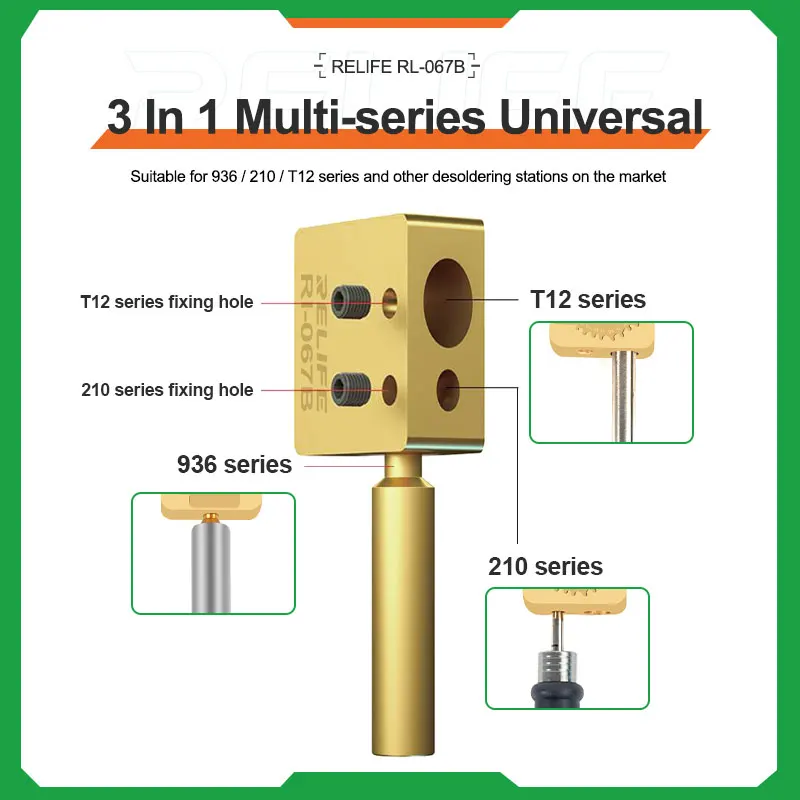 RELIFE RL-067B Multifunctional Table For 936/210 /T12 Welding Station Phone Screen Cable Chip Soldering Tools Small Ironing