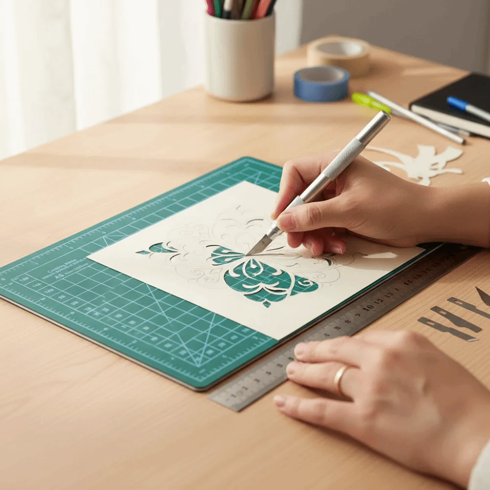 28pcs Double Sided Fabric Cutting Mat Grid Cutting Board DIY Crafts Paper Carving Mat Craft Cutting Board Quilting Projects