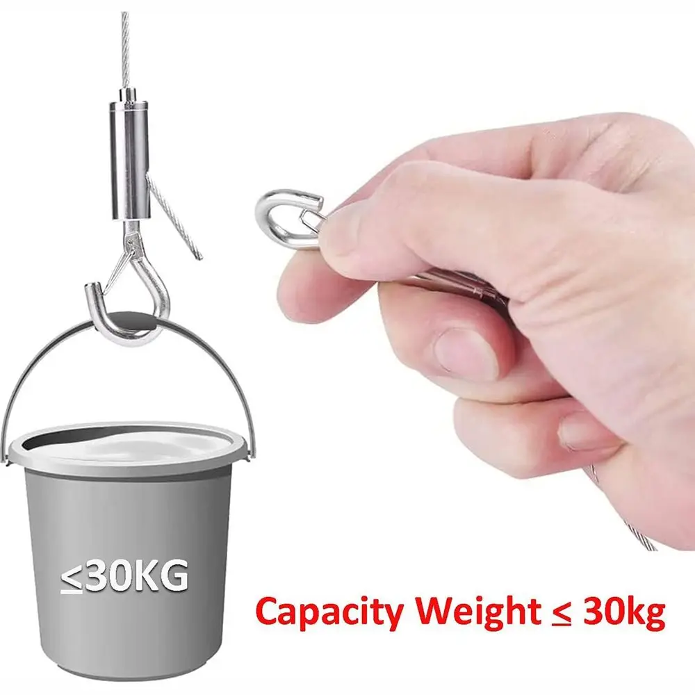 New Stainless Steel Wire Rope Adjustable With Locking Retractable Fastening Lighting Hanging Wire