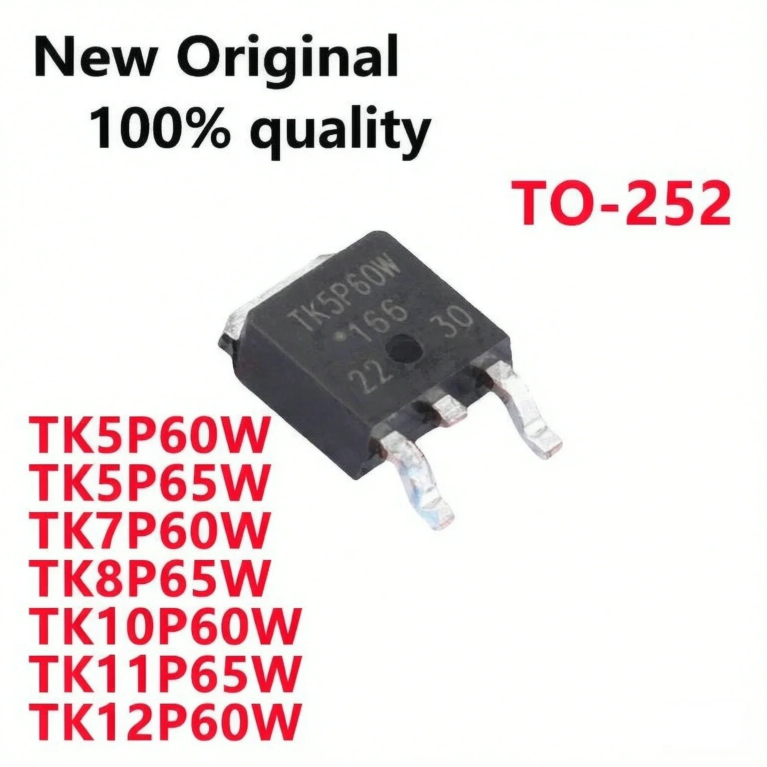 10Piece TK5P60W TK5P65W TK7P60W TK8P65W TK10P60W TK11P65W TK12P60W TO-252 Voltage regulator chipIn Stock Fast delivery