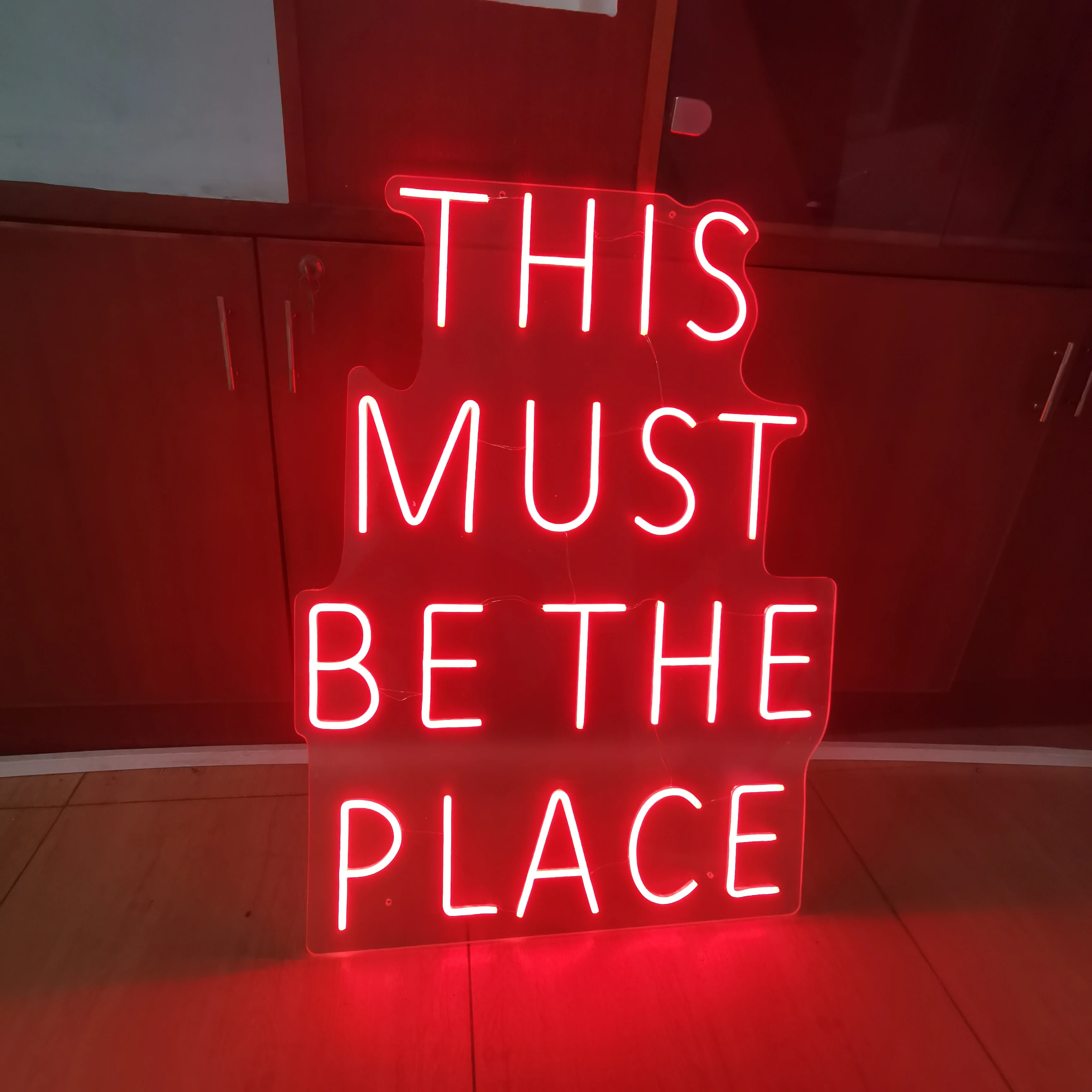 

Custom This Must Be The Place Led Neon Signs Light Wedding Sign Logo Neon Light Love Cover Luminous Party Wedding