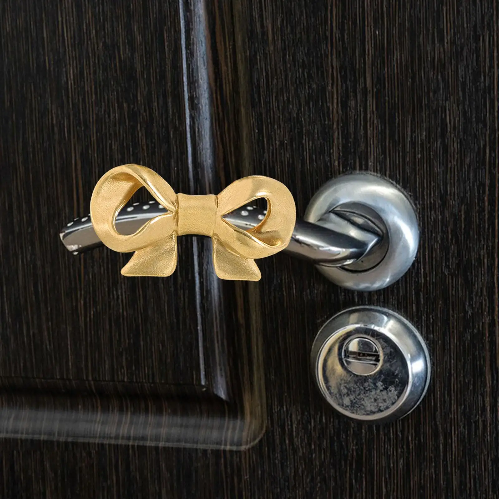 Brass Bowknot Furniture Handle Home Decoration Easy to Install Cute Creative Wardrobe Door Pull for Living Room Bathroom Bedroom