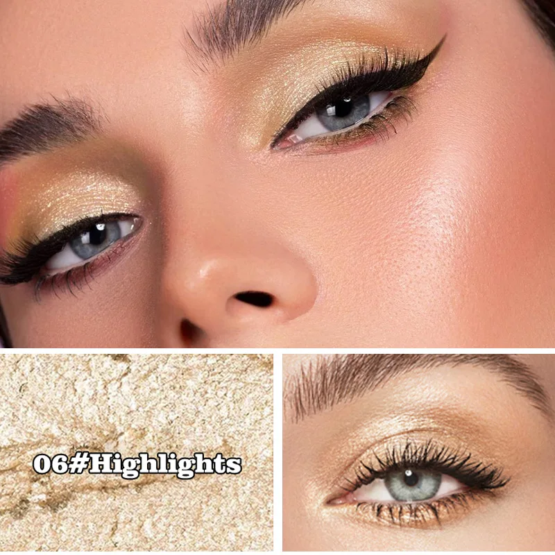 @ ** Lápiz de sombra de ojos resaltador natural con brillo fino y acabado mate para maquillaje de ojos ahumados