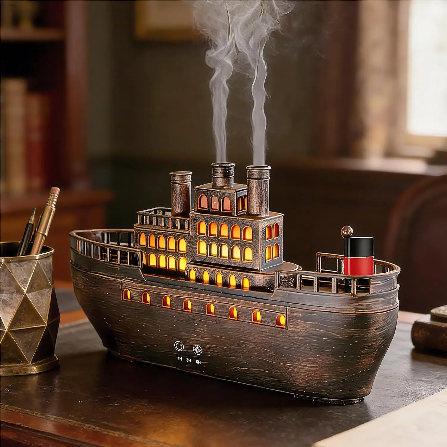 2026 New Upgrade Essential Oil Diffuser 250ml, Ultrasonic Titanic Humidifier With 7 Color LED Lights, Quiet Operation, Auto Shut