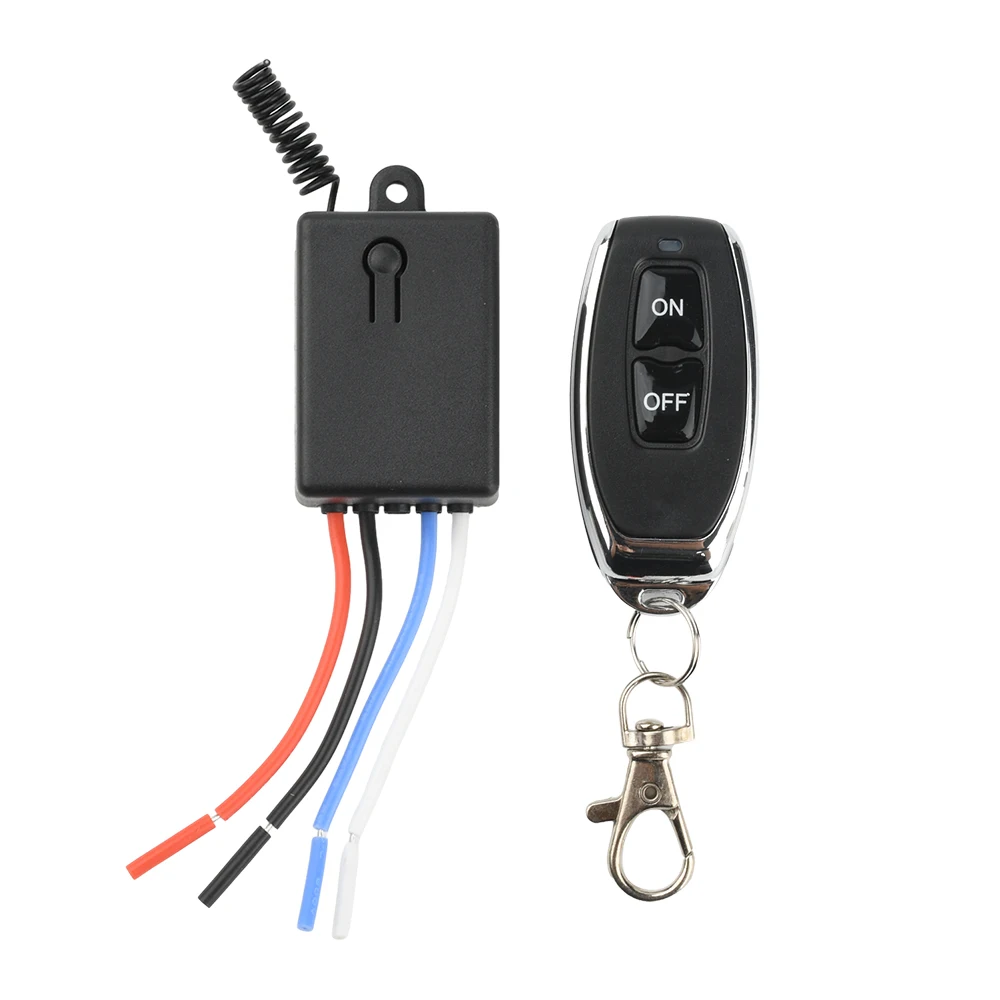 DC 5-60V 10A Wireless Switch Receiver 433MHz RF Wireless Relay Remote Control Switch Self-locking/Interlocking/Jog/Delay Mode