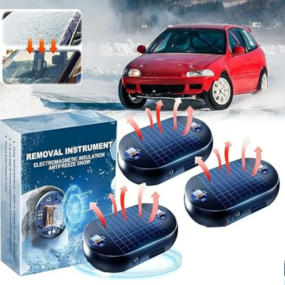 3pcs Car Antifreeze Ice Scraper Windshield Quick Defrosting Snow Device Rearview Mirror Defroster Portable Car Winter Accessorie