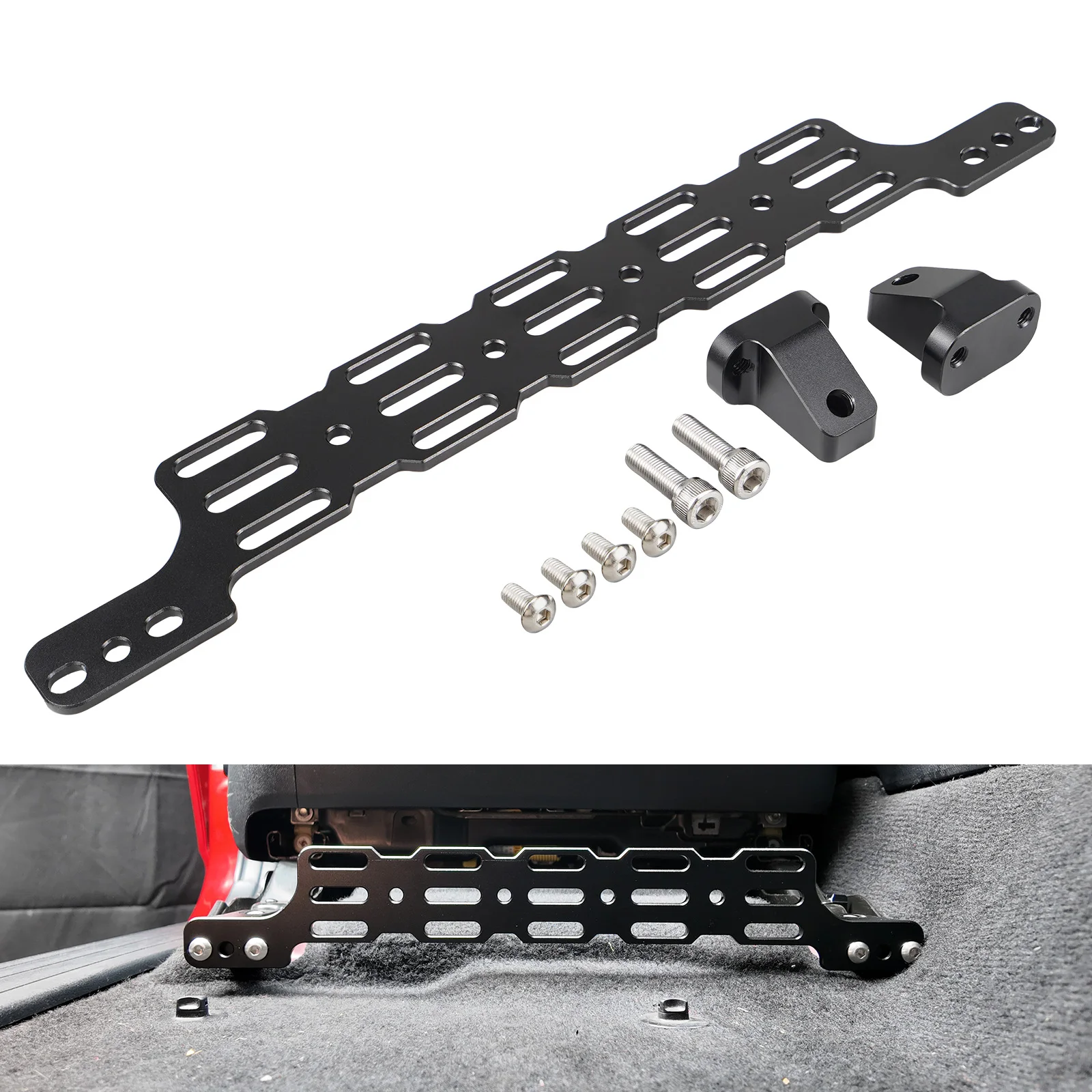 

BEVINSEE Aluminium Front Multi Mount Panel for Toyota 4Runner 2014-2024, Car Interior Accessories