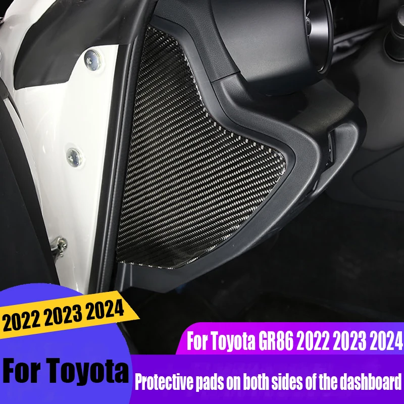 

Protective pads on both sides of the dashboard automotive interior decoration accessories For Toyota GR86 2022 2023 2024