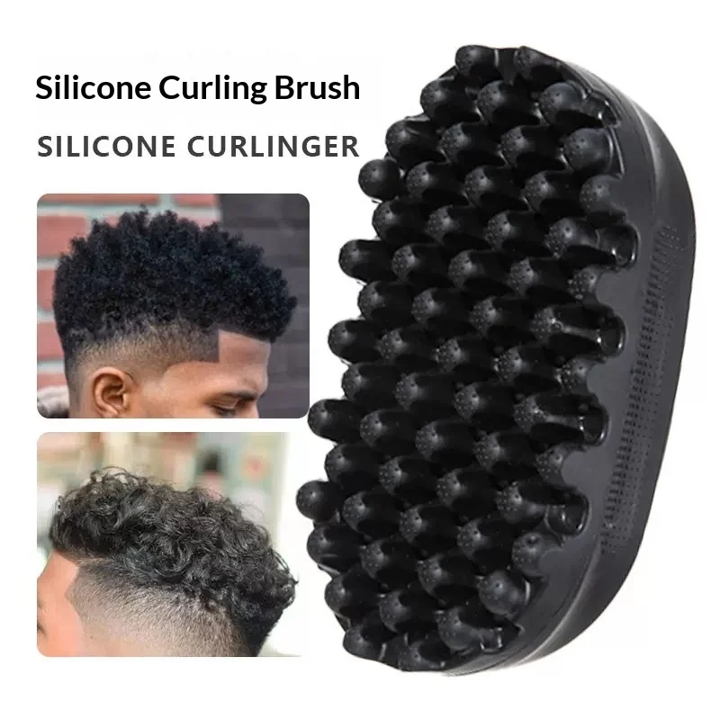 Twist Curly Hair Sponge Twist Brush Portable,Easy to Clean, Durable Unisex Barber Styling Comb for Curly, Coily & Normal Hair