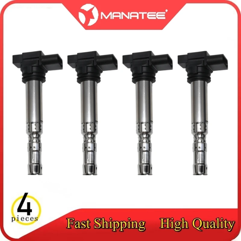 

4 PCS​ Ignition Coil For AUDI A8 D2 D3 For BENTLEY CONTINENTAL Convertible For VW PASSAT PHAETON TOUAREG 07C905115 07C905715A