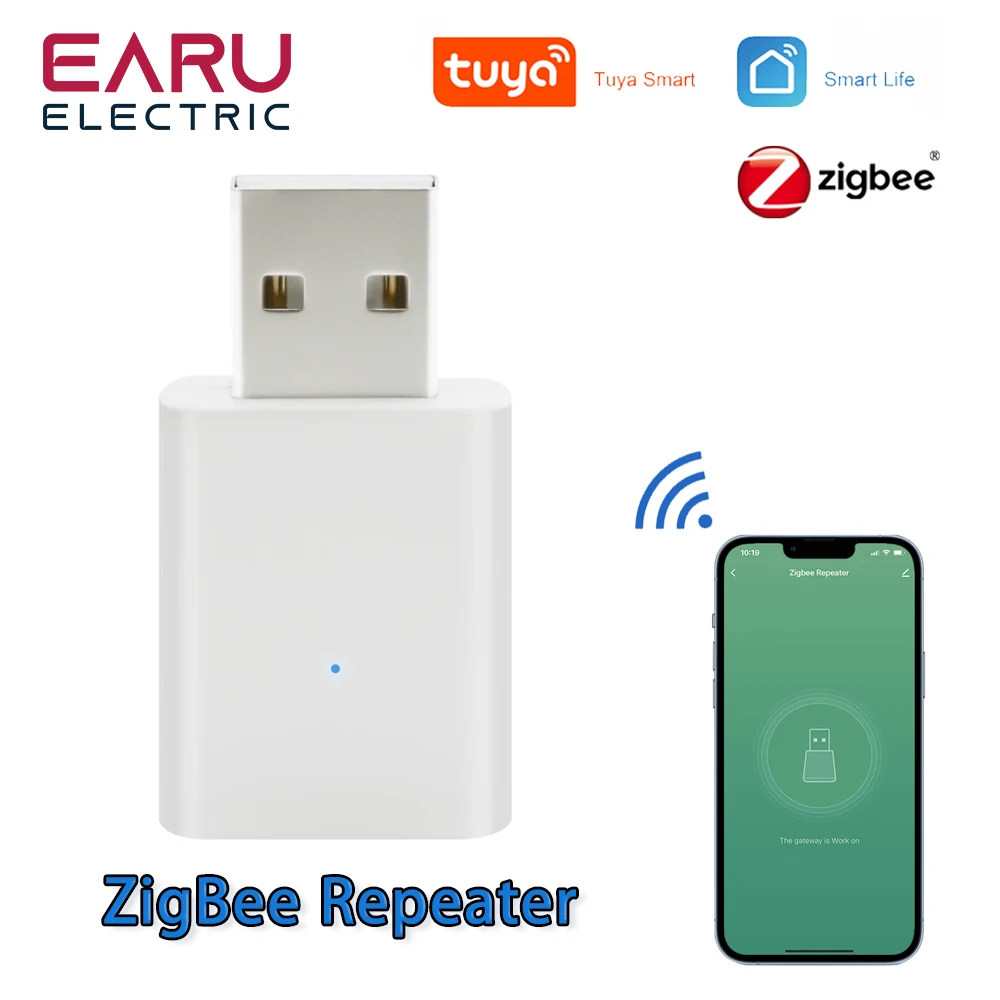 

Tuya ZigBee Signal Repeater USB Signal Amplifier Extender ZigBee Gateway Smart Home Devices Smart Automation For Smart Life