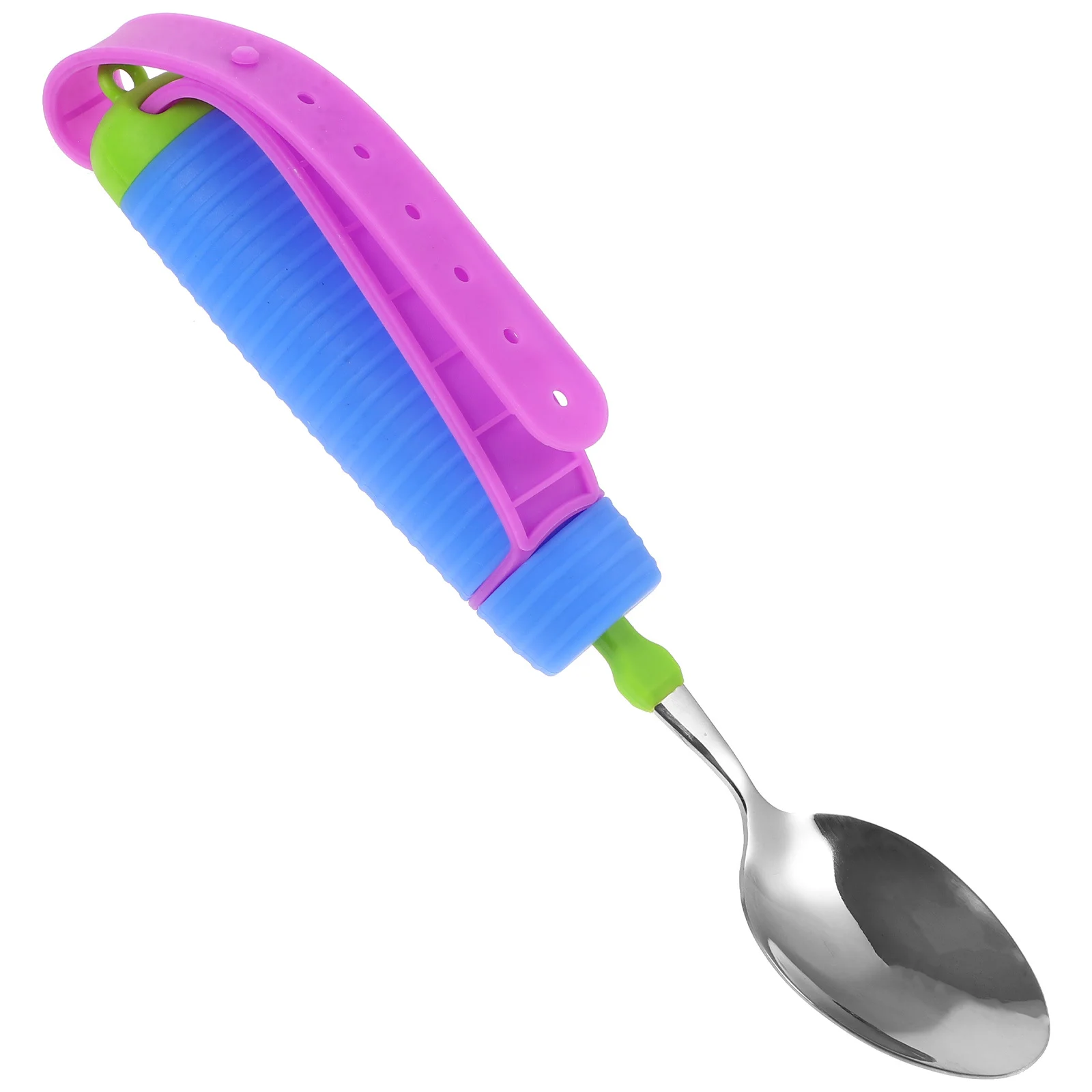 Адаптивная ложка, нескользящая портативная посуда для еды для пожилых людей с ограниченными возможностями, защита от сквозняков, защита от разливов, совок, посуда для инвалидов