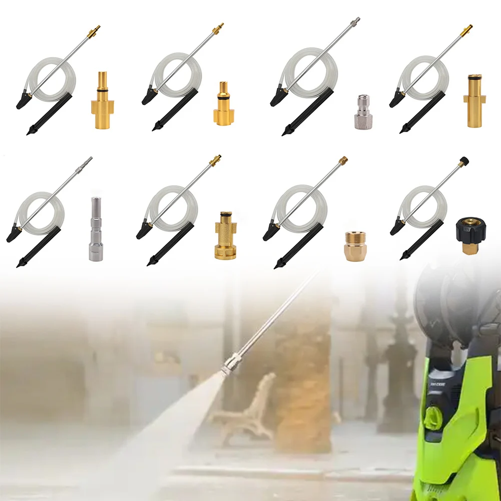 Sandblasting Lance Kit With 8 Nozzles For For Karcher For Lavor For Nilfisk High Pressure Washer Rust Paint Removal Cleaning Too
