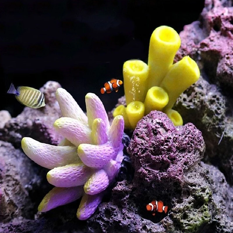 Artificial Coral Fish Tank Decoration Emulates Starfish Resin Reef Landscape Aquarium Decoration Craft Tabletop Decoration New