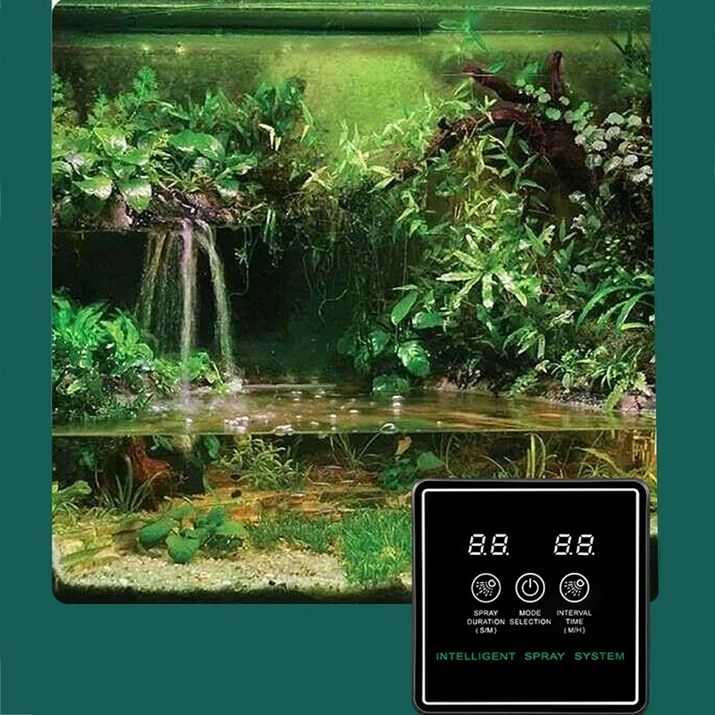 Touchscreen Automatischer Nebel Regenwald Spray Intelligenter ökologischer Zylinder Elektronischer Timer Sprinkler System Kit Steuerung – Detail 2