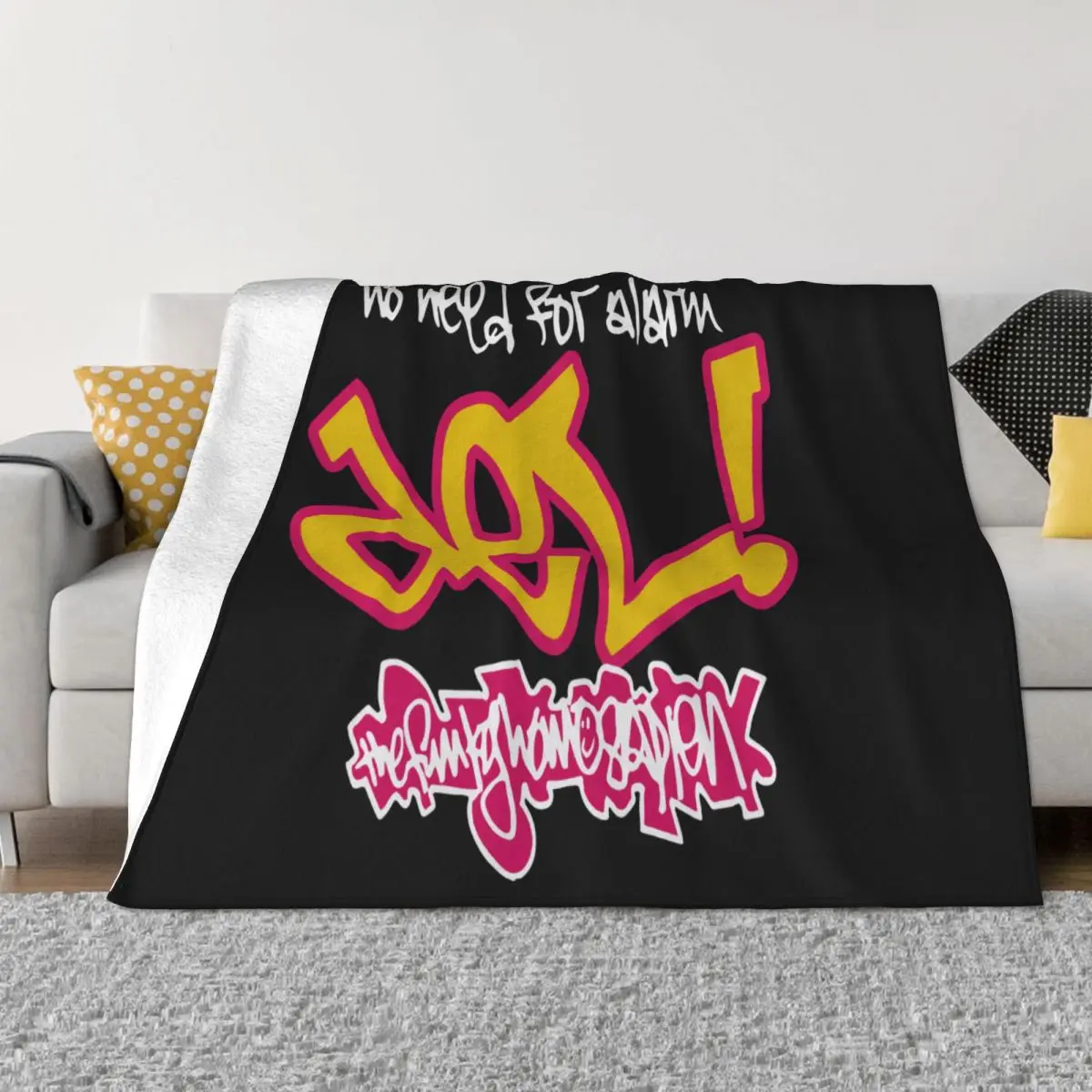 Del Tha Funky Homosapien No Need For Alarm Promo Classic Hip Hop Funny Trend Throw Blanket