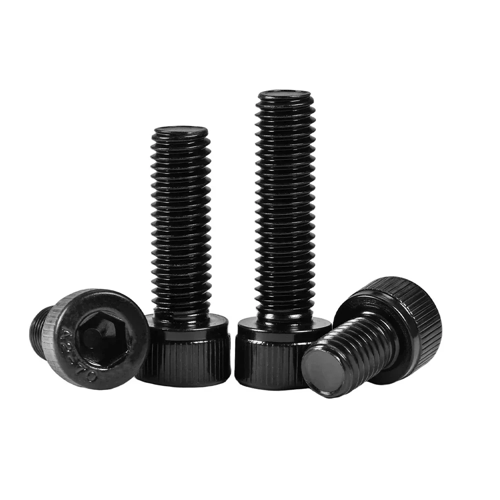 Black Hex Socket Cap Head Screw M1.4 M1.6 M2 M2.5 M3 M4 304 Stainless Steel Allen Head Bolts Screws Length 3/4/5/6-40mm