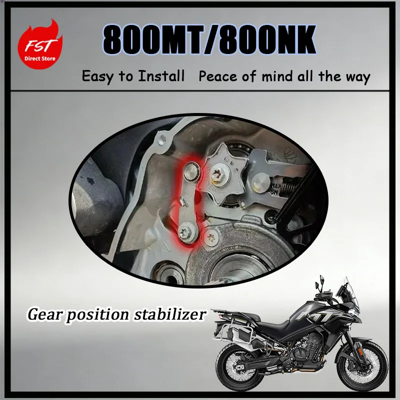 For CNC Machined Gear Shift Stabilizer for  800MT 800NK - Precision Shifting Eliminates Play Reduces Neutral Accidental Shifts