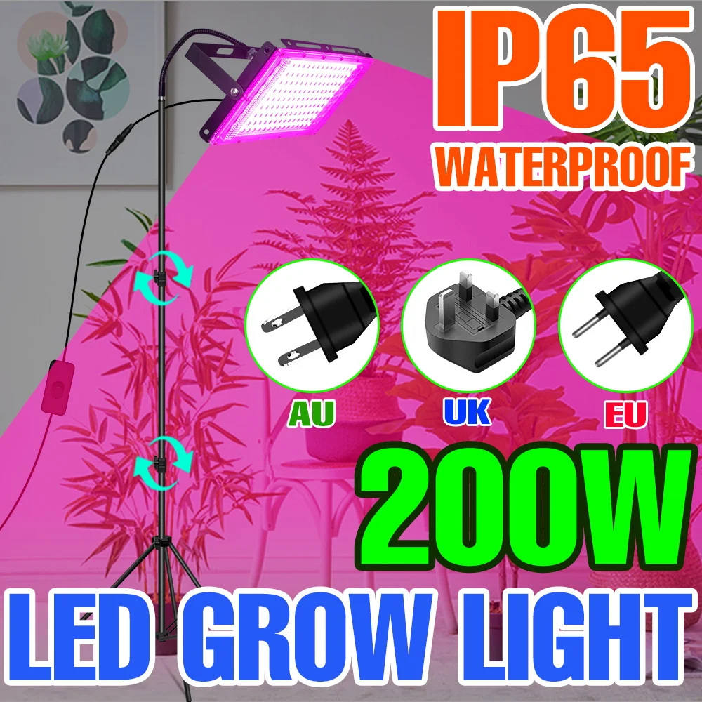 

Phyto Lamp Led Full Spectrum 200W Greenhouse Growth Bulb Fitolamp High Power For Seedlings Grow Tent Flower Seeds Plant Light