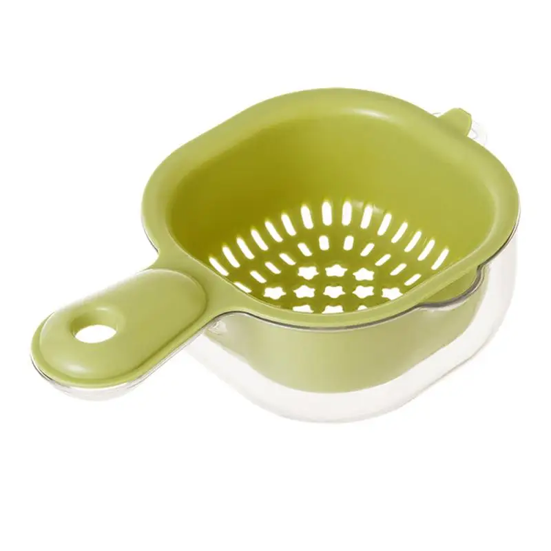 Food Drainer Multifunctional Kitchen Fruit Basin Handy Portable Fruit Colander Draining Basket With Handle For Pasta Fruits