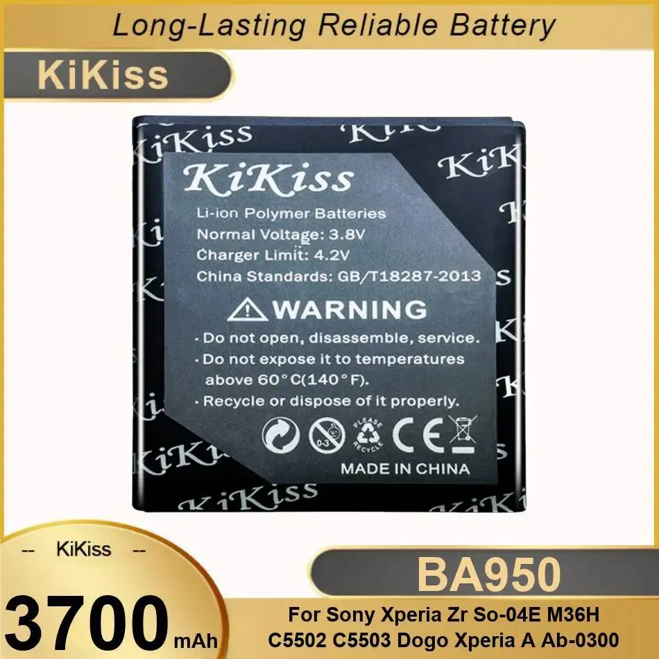 

Long-Lasting Mobile Phone Battery 3700Mah Stable For Sony Xperia ZR SO-04E M36h C5502 C5503 Dogo A AB-0300 BA950