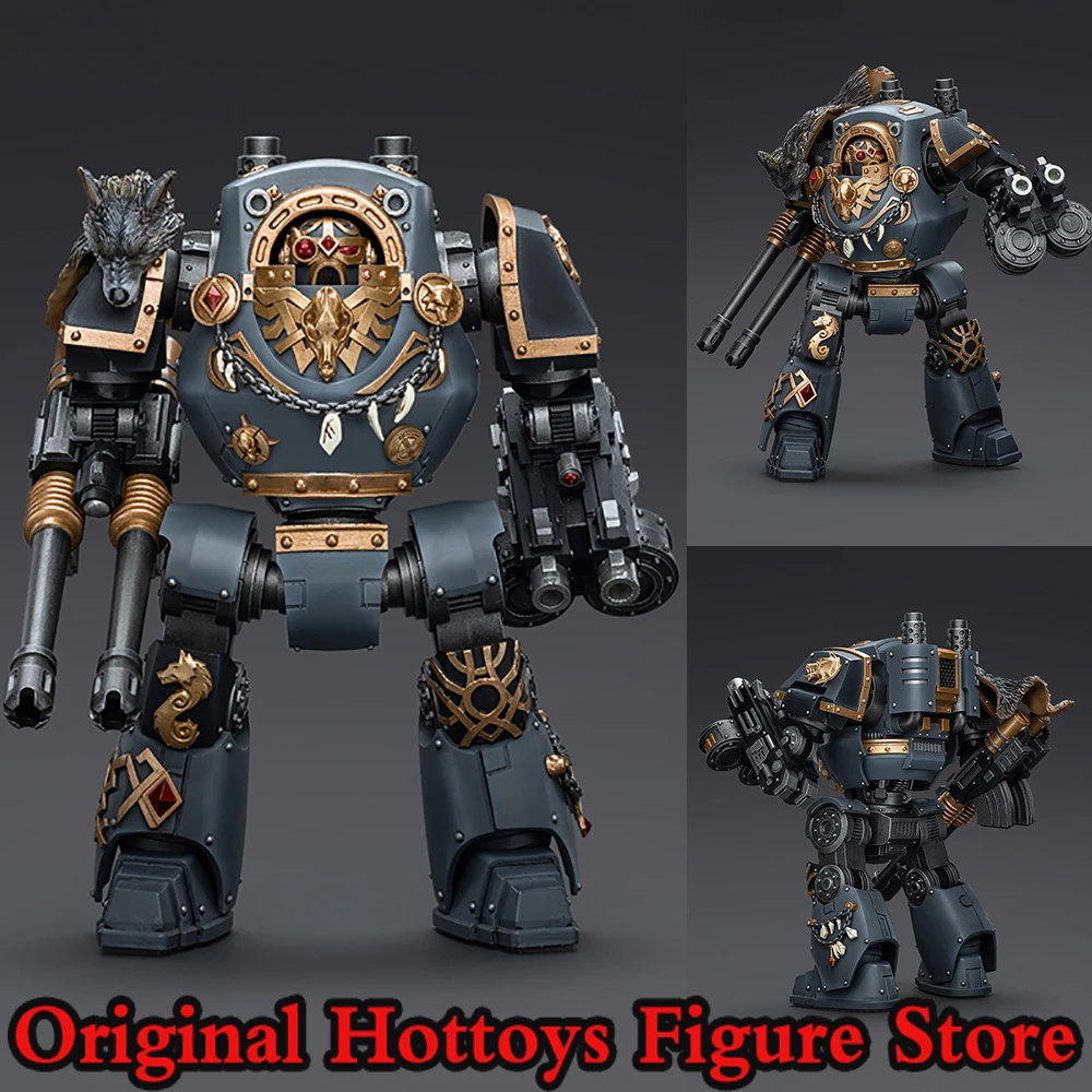 JOYTOY 1/18 Scale Soldier Space Wolves Contemptor Dreadnought With Gravis Bolt Cannon Full Set 3.75-inches Action Figure Toys